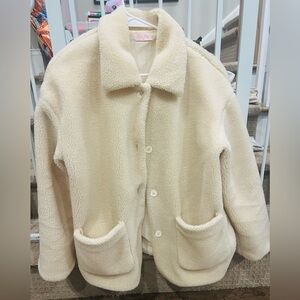 Pink Lily Teddy Coat